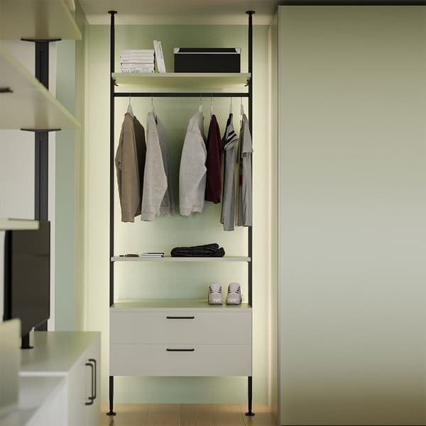 Emuca Zero Of Supports For Wood Shelves And Hanging Bar