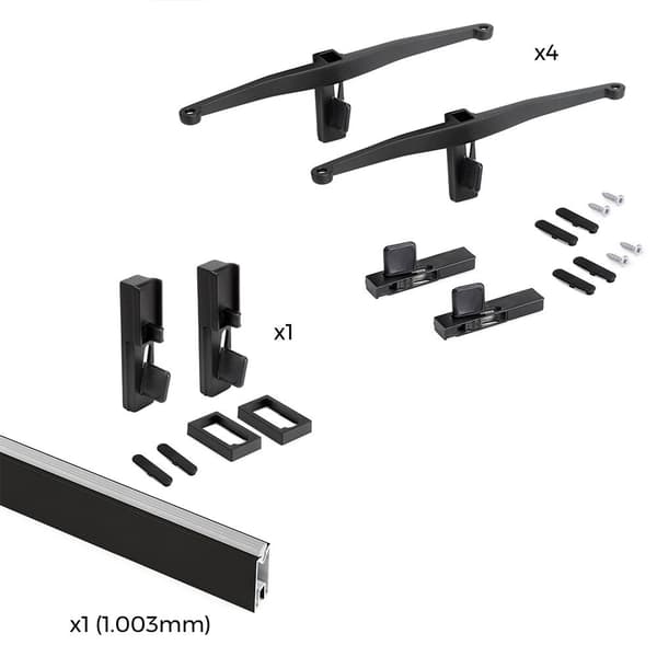 Emuca Zero Of Supports For Wood Shelves And Hanging Bar