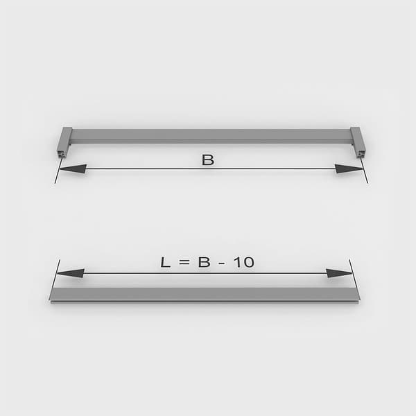 Emuca Skåp Bar Kit Luxe Silver