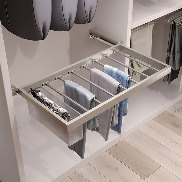 Emuca Hackbark For Cabinet Pants Kit Transparent