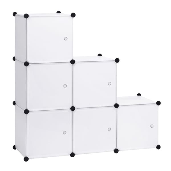 Rootz Garderobe - Skab - Opbevaringsenhed - Tøjorganisering - Reolsystem - Skab - Hvid - 96x30x96cm