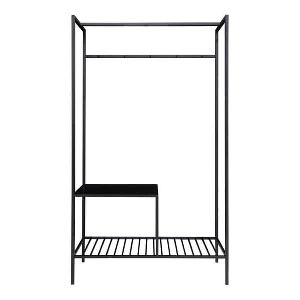 Garderob 101x38x170 cm svart - IMALA