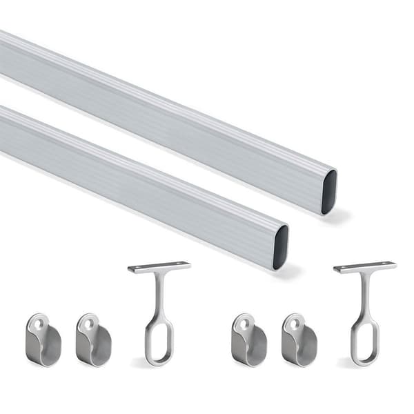 Emuca Aluminiumskabsstangsæt 30x15 Mm Søvfarvet