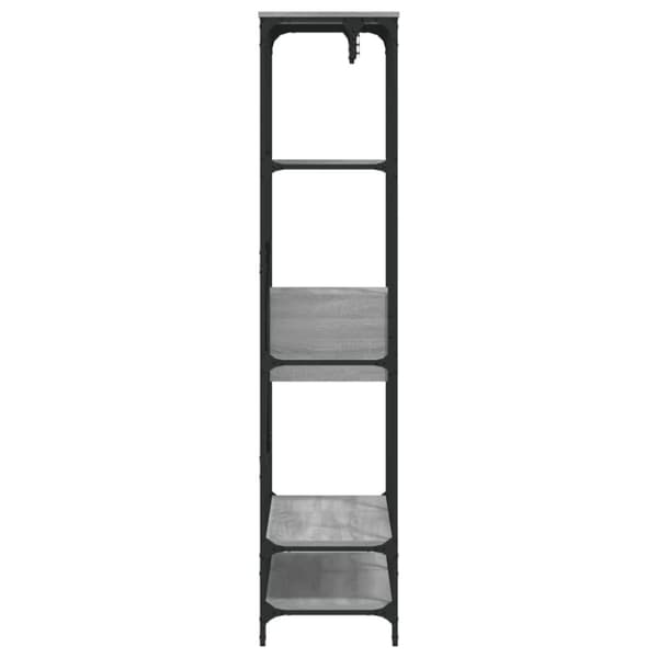 vidaXL Garderobe med skuffer grå sonoma 100x40x180 cm konstruert tre
