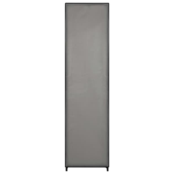 Garderob med 4 fack grå 175x45x170 cm