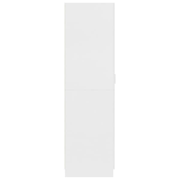 Vaatekaappi valkoinen 80x52x180 cm tekninen puu