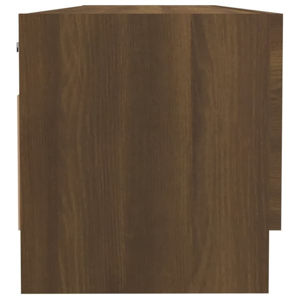 Klädhängare brun ek 100x32,5x35 cm konstruerat trä