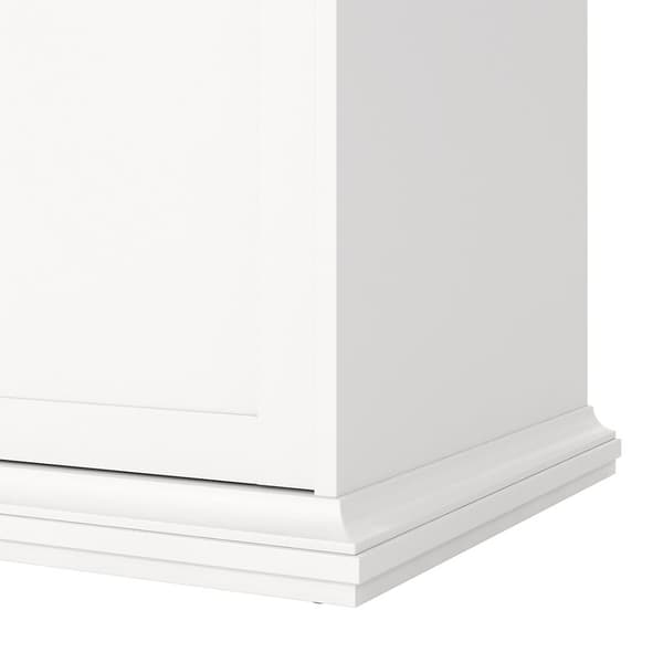 Venedig garderobeskap 3-dørs bredde 138 cm, høyde 200 cm hvit.