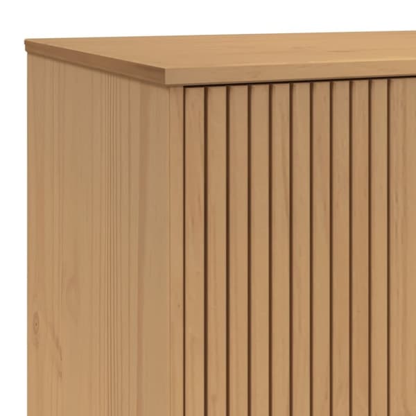 vidaXL klædeskab OLDEN 76,5x53x172 cm massivt fyrretræ brun