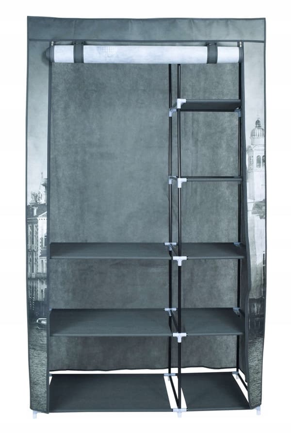 Tekstilgarderobe med Venedig-print