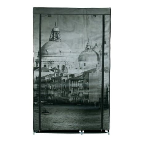 Tekstilgarderobe med Venedig-print