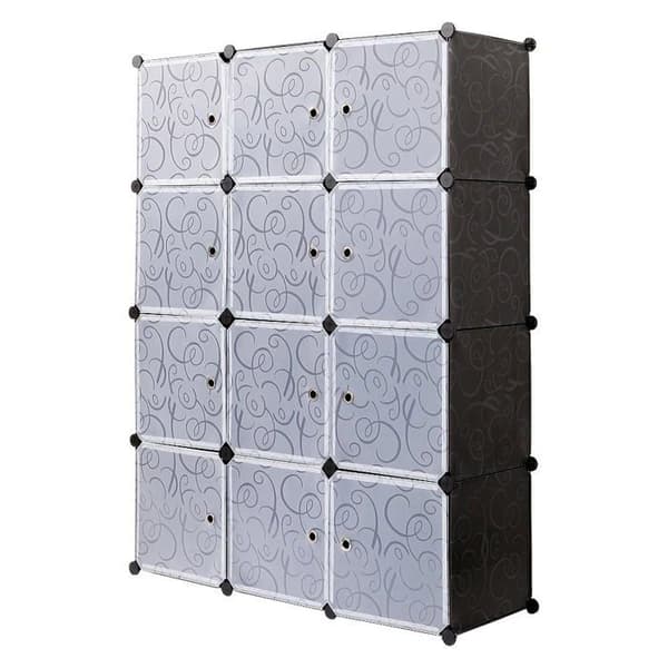 Meerveil Soft Garderob - PPYG001 - Garderob, Plast, Svart, 12 kuber