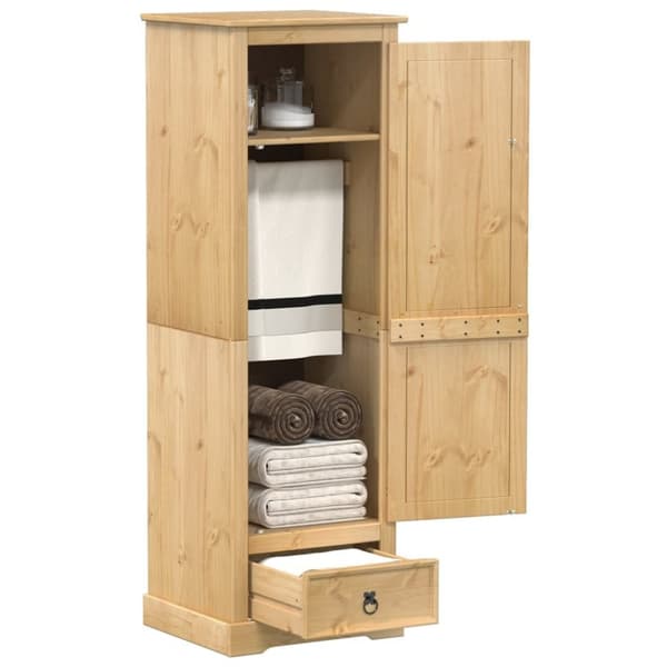 vidaXL Garderobe Corona 55x52x170 cm heltre furu