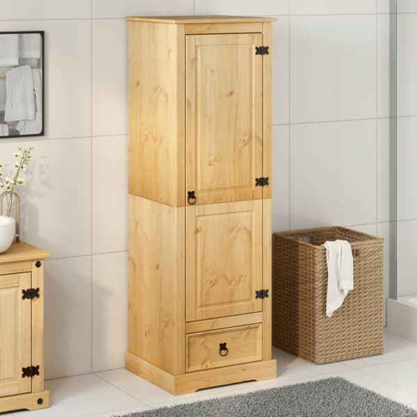 vidaXL Garderobe Corona 55x52x170 cm heltre furu