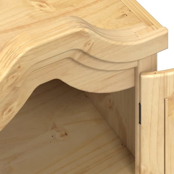 vidaXL Garderobe Corona 55x52x170 cm heltre furu