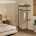 Miniatyrbillede 4 af 9: Rootz Vintage Industrial Corner Garderobe - Pladsbesparende skab - Stilfuld opbevaringsenhed - Holdbar, nem adgang, rigelig opbevaring - 35 cm x 187,5