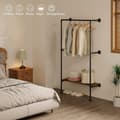 Miniatyrbillede 8 af 9: Rootz Vintage Industrial Corner Garderobe - Pladsbesparende skab - Stilfuld opbevaringsenhed - Holdbar, nem adgang, rigelig opbevaring - 35 cm x 187,5