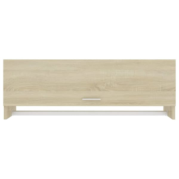 vidaXL garderobeskab 100x32,5x35 cm konstrueret træ sonoma-eg - Klædeskabe & garderobeskabe