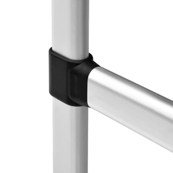 vidaXL teleskopisk garderobesystem med stænger aluminium - Klædeskabe & garderobeskabe