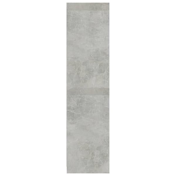 vidaXL Vaatekaappi laatikoilla betoninharmaa 50x50x200 cm tekninen puu - Kaapit & vaatekaapit