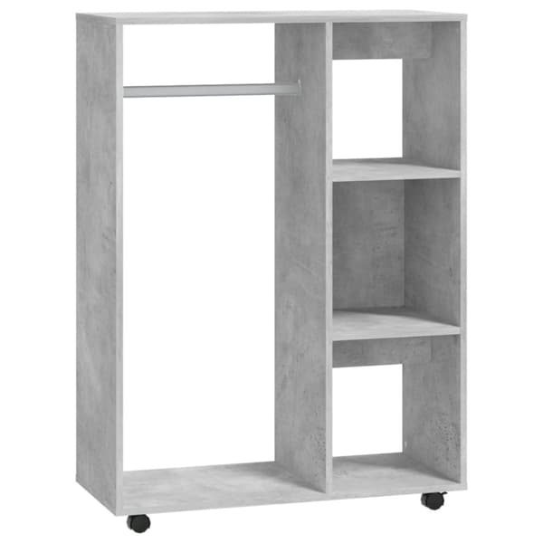 vidaXL garderobe 80x40x110 cm spånplade betongrå -  Klædeskabe & garderobeskabe
