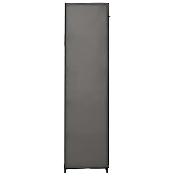 vidaXL klædeskab med rum og stænger 150 x 45 x 176 cm stof grå - Klædeskabe & garderobeskabe