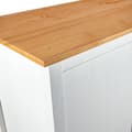 Miniatyrbillede 9 af 10: vidaXL klædeskab med 3 låger Hill 127x50x170 cm massivt fyrretræ hvid -  Klædeskabe & garderobeskabe