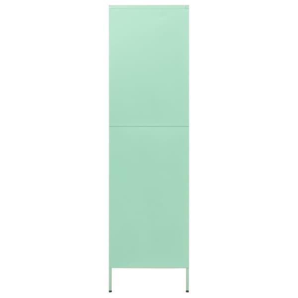 vidaXL klædeskab 90x50x180 cm stål mintgrøn - Klædeskabe & garderobeskabe