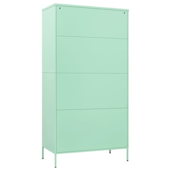 vidaXL klædeskab 90x50x180 cm stål mintgrøn - Klædeskabe & garderobeskabe