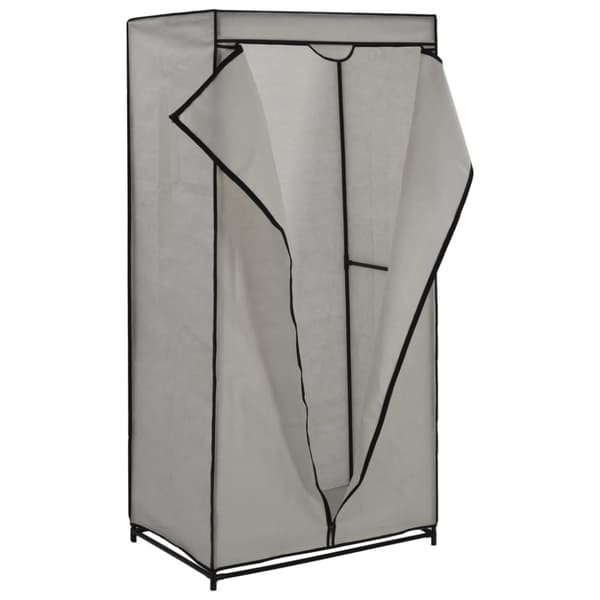vidaXL Garderober 2 st grå 75x50x160 cm -  Skåp & garderober