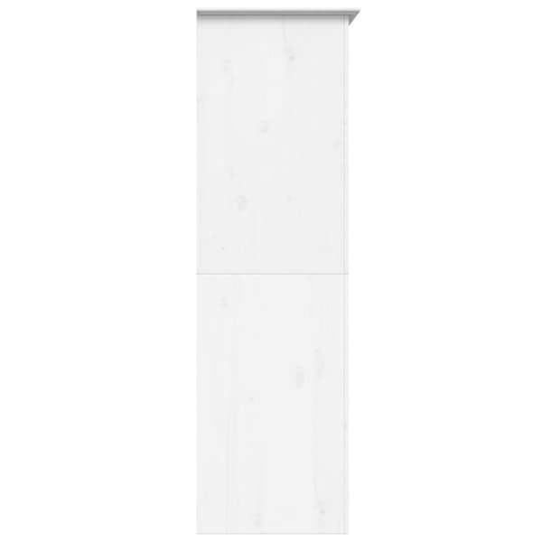 vidaXL klædeskab BODO 101x52x176,5 cm massivt fyrretræ hvid - Klædeskabe & garderobeskabe