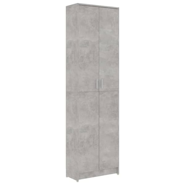 vidaXL garderobeskab 55x25x189 cm konstrueret træ betongrå -  Klædeskabe & garderobeskabe