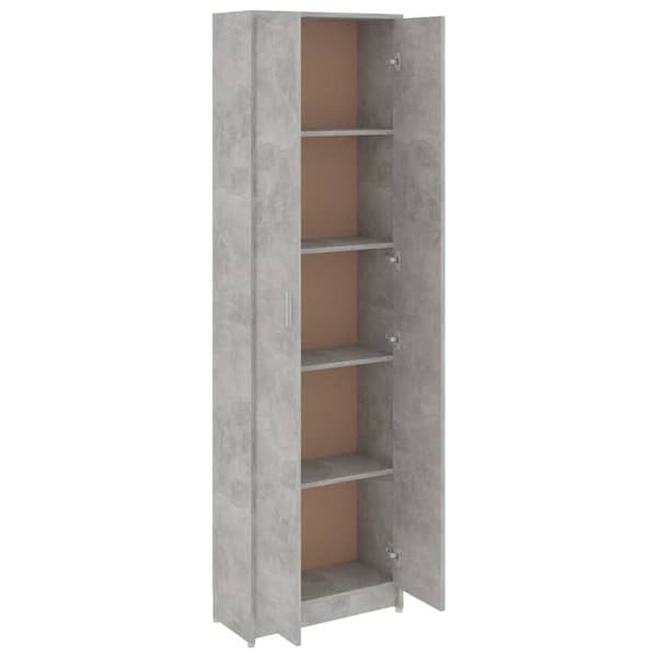 vidaXL garderobeskab 55x25x189 cm konstrueret træ betongrå - Klædeskabe & garderobeskabe