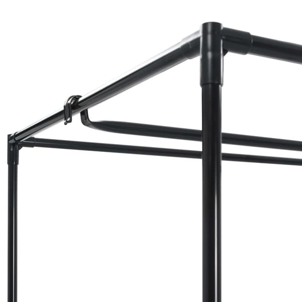 vidaXL klædeskab 75 x 50 x 160 cm sort - Klædeskabe & garderobeskabe
