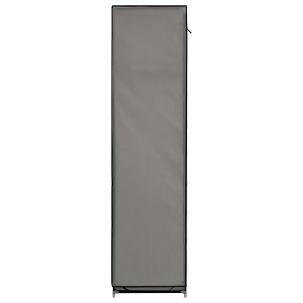 vidaXL klædeskab med rum og tøjstænger 150 x 45 x 175 cm stof grå - Klædeskabe & garderobeskabe