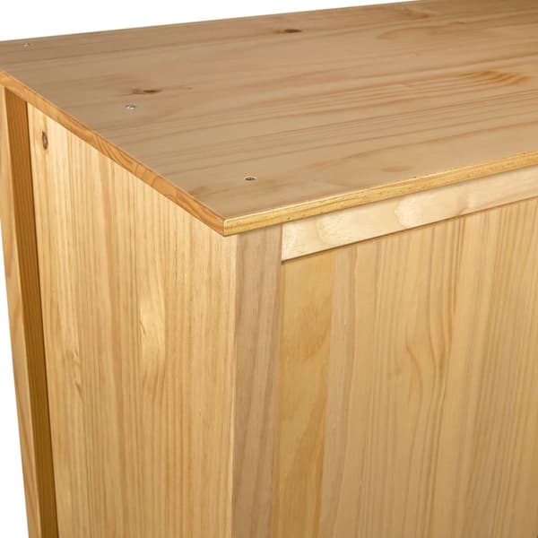 vidaXL Garderob 2 dörrar Hill 89x50x170 cm massiv furu - Skåp & garderober
