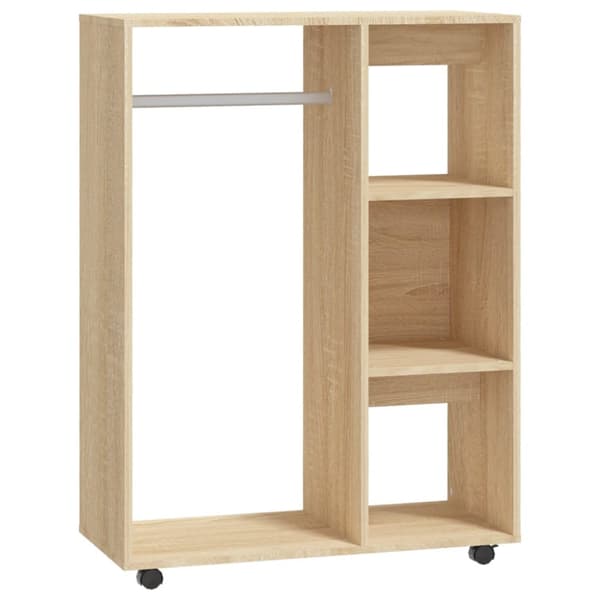 vidaXL garderobe 80x40x110 cm spånplade sonoma-eg -  Klædeskabe & garderobeskabe