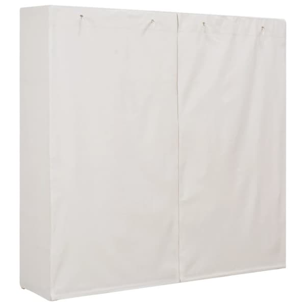vidaXL klædeskab 173 x 40 x 170 cm stof hvid -  Klædeskabe & garderobeskabe