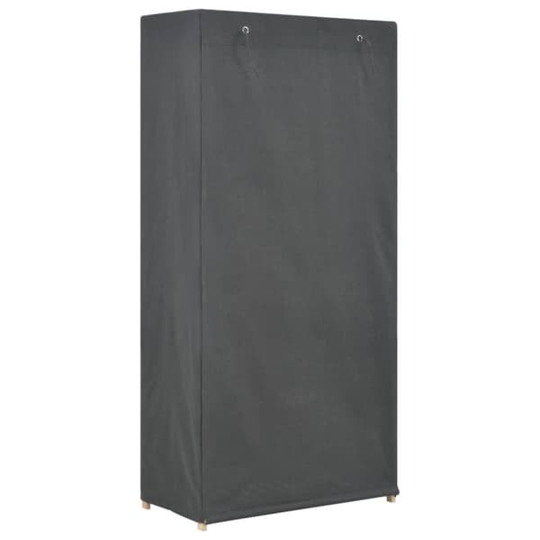 vidaXL Garderob 3 nivåer 79x40x170 cm grå tyg -  Skåp & garderober