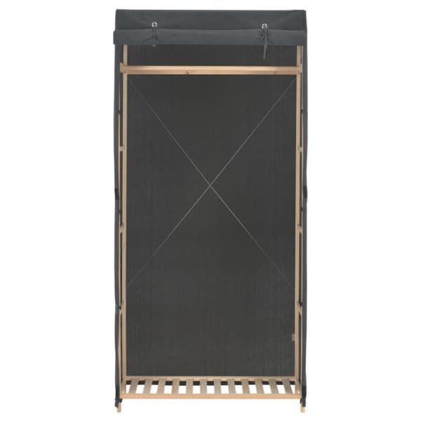 vidaXL Garderob 79x40x170 cm grå tyg - Skåp & garderober