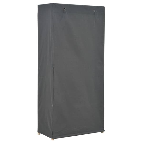 vidaXL Garderob 79x40x170 cm grå tyg - Skåp & garderober