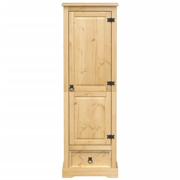 vidaXL klædeskab Corona 55x38x170 cm massivt fyrretræ