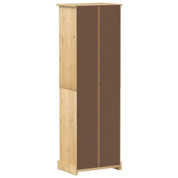 vidaXL klædeskab Corona 55x38x170 cm massivt fyrretræ