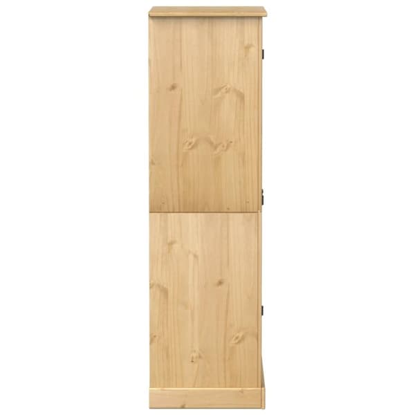 vidaXL klædeskab Corona 76x50x170 cm massivt fyrretræ