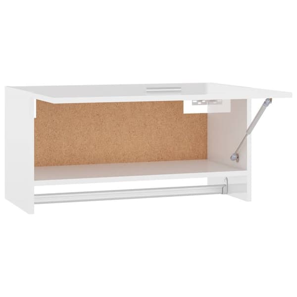 The Living Store Garderob högglans vit 70x32,5x35 cm konstruerat trä -  Skåp & garderober
