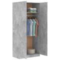 Miniatyrbild 5 av 10: The Living Store Garderob betonggrå 90x52x200 cm konstruerat trä -  Skåp & garderober