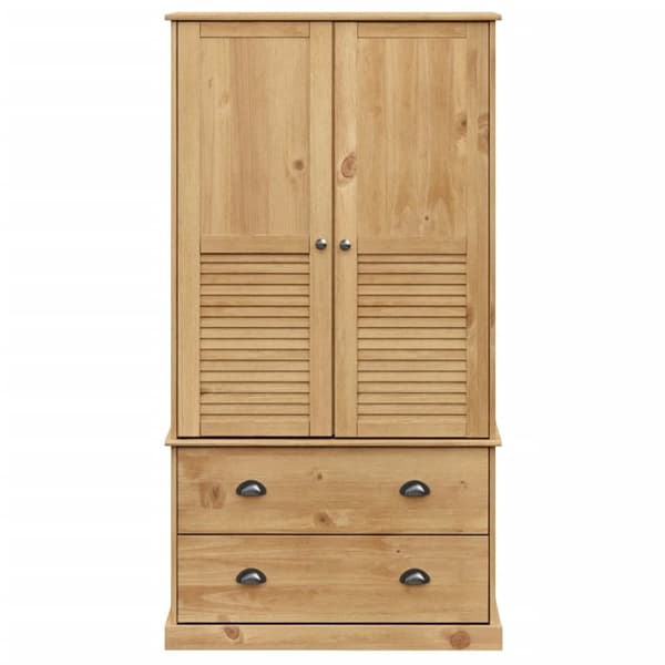 The Living Store Vaatekaappi VIGO 90x55x176 cm täysi mänty -  Kaapit & vaatekaapit