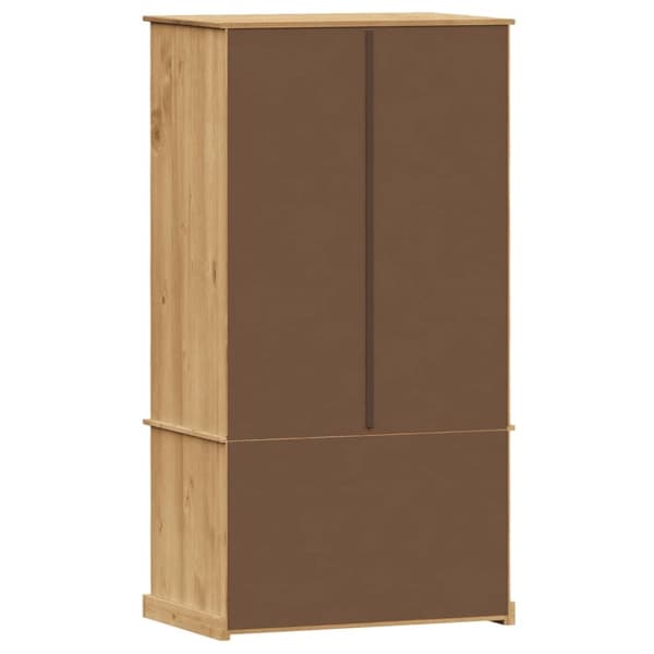 The Living Store Vaatekaappi VIGO 90x55x176 cm täysi mänty -  Kaapit & vaatekaapit