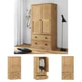 Pikkukuva 1 / 11: The Living Store Vaatekaappi VIGO 90x55x176 cm täysi mänty -  Kaapit & vaatekaapit