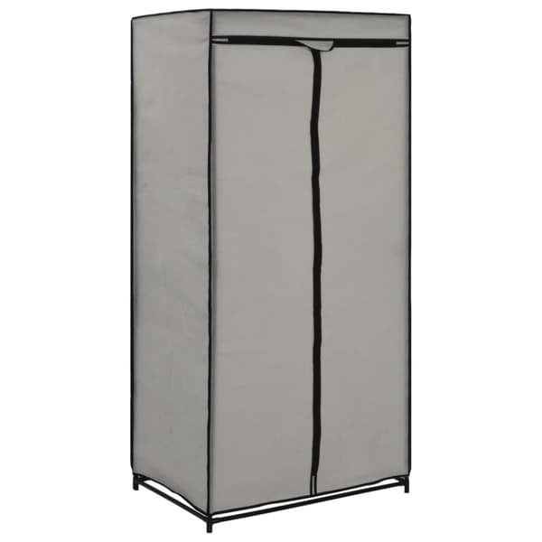 The Living Store Vaatekaappi harmaa 75x50x160 cm -  Kaapit & vaatekaapit